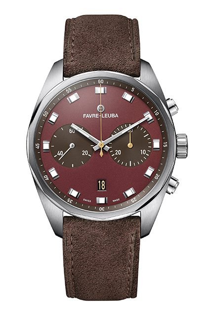 Favre-Leuba Sky Chief Chronograph Soldier Burgundy Red