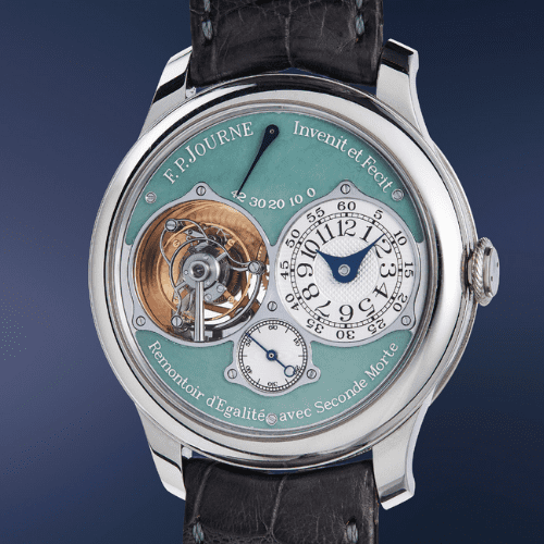 Phillips New York Six Lot 10 F.P.JOURNE Tourbillon Souverain Jade Dial