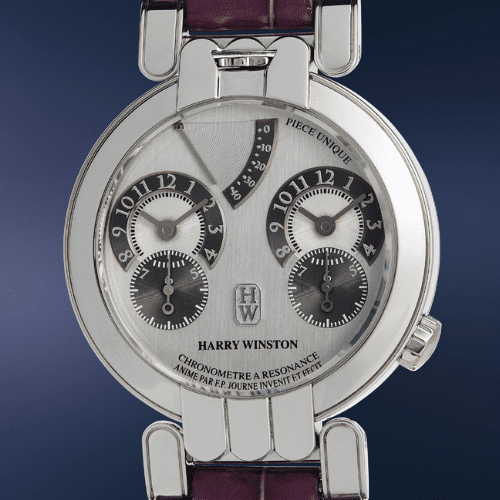Phillips New York Six Lot 117 Harry Winston Opus 1 Chronomètre à Résonance