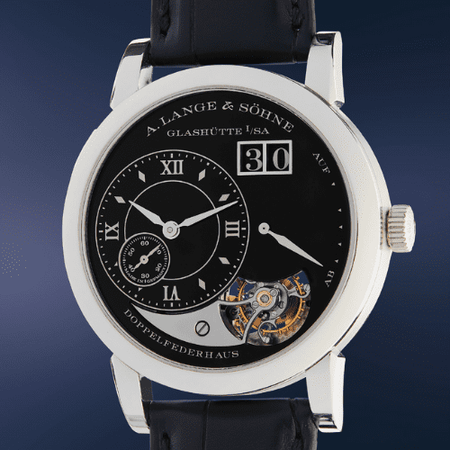 Phillips New York Six Lot 49 A LANGE & SÖHNE Lange 1 Tourbillon Handwerkskunst