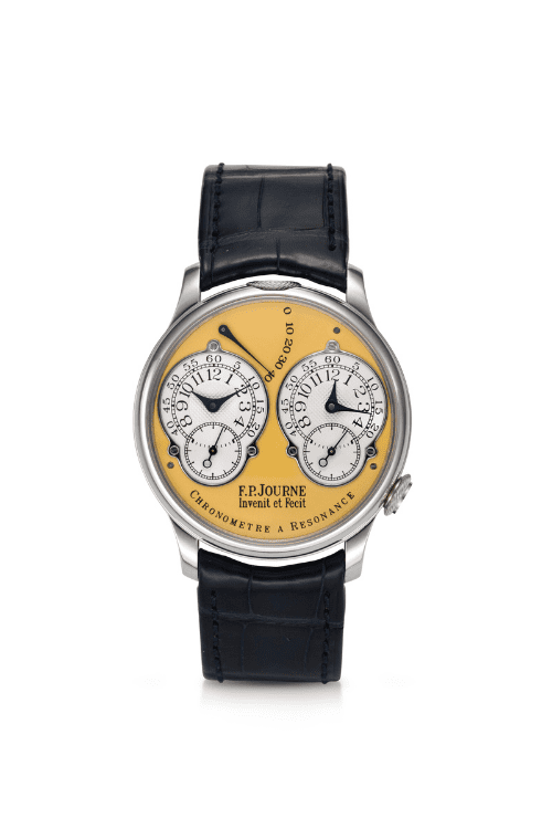 Lot 96 F.P. Journe Chronomètre à Résonance with Brass Movements - Christie's New York