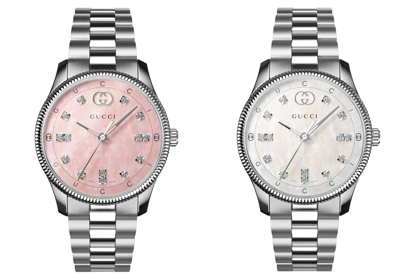 Gucci G-Timeless 29mm Steel with diamonds