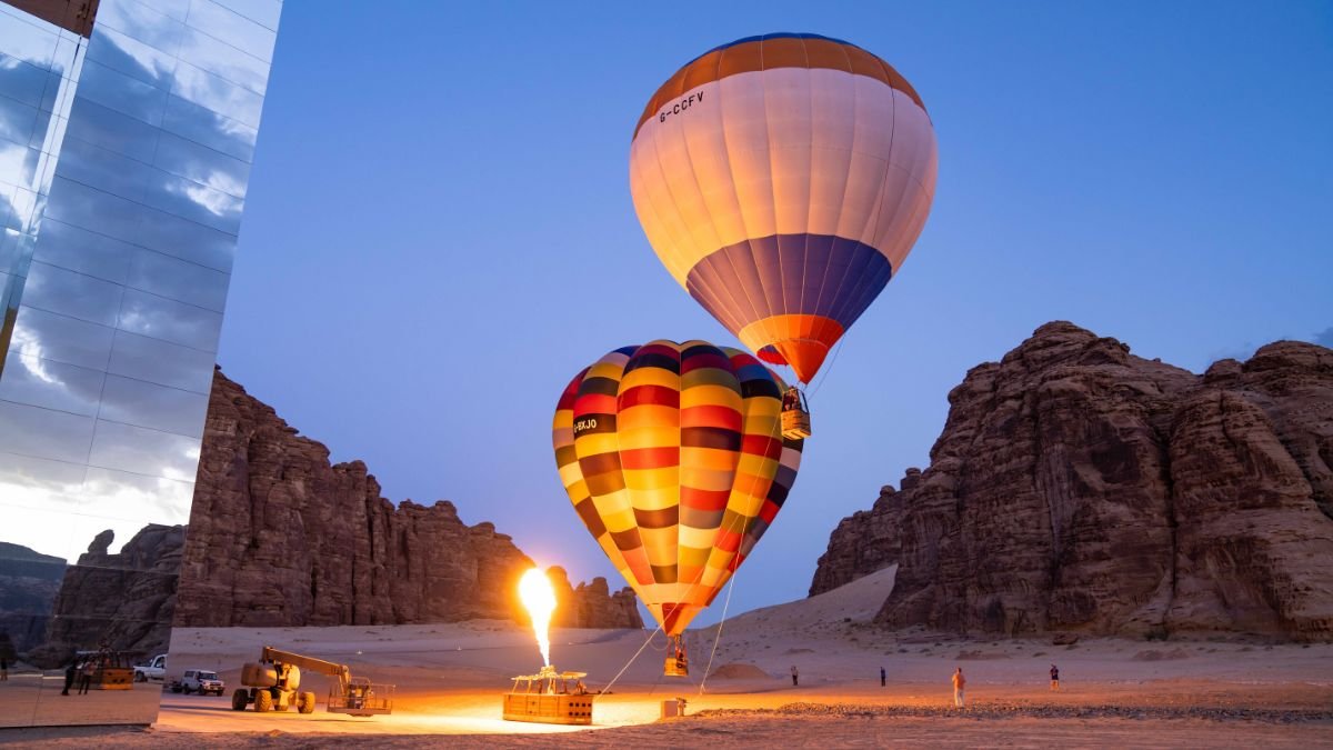 Caravan by Habitas AlUla Hot Air Balloon experience