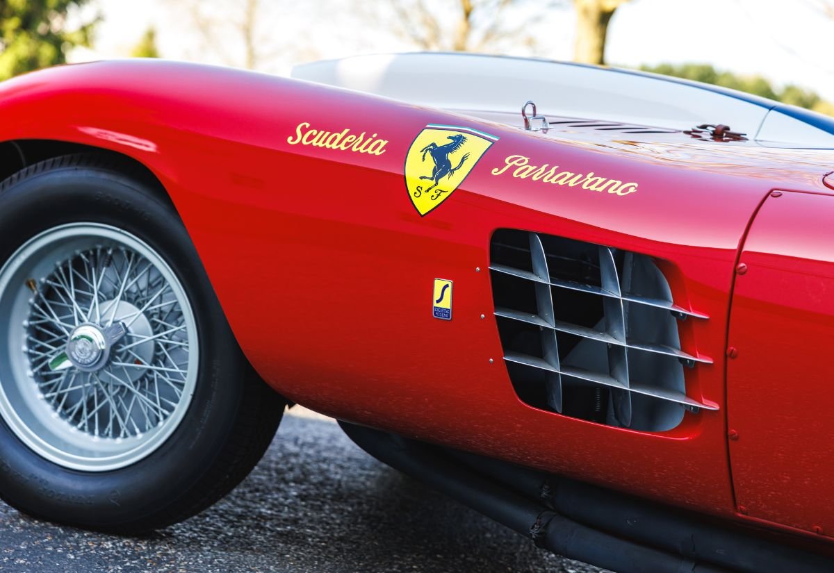 1955 Ferrari 410 Sport Spider 0592 CM at RM Sothebys