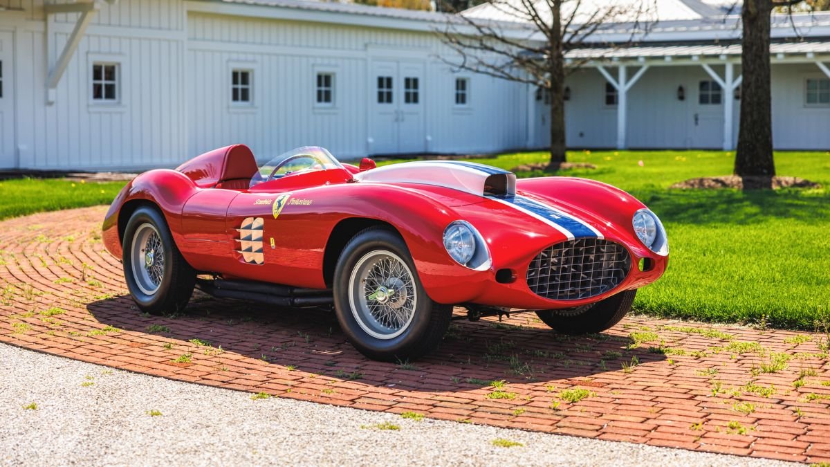 1955 Ferrari 410 Sport Spider 0592 CM at RM Sothebys